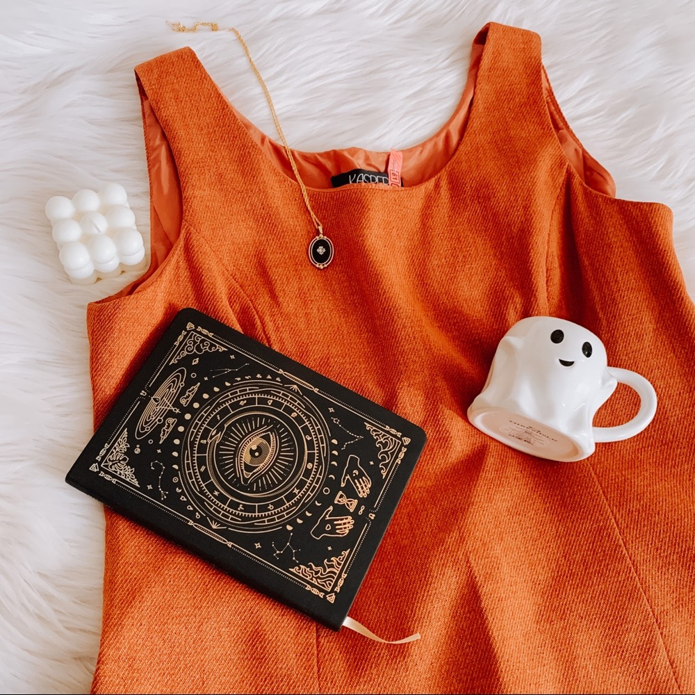 Vintage Kasper Burnt Orange Sleeveless Top SZ 16